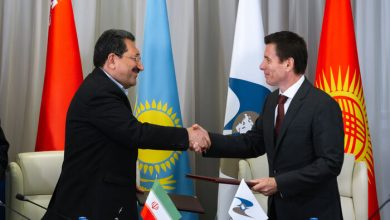 امضای نقشه راه همکاری اقتصادی بین ایران و اتحادیه اورآسیایی